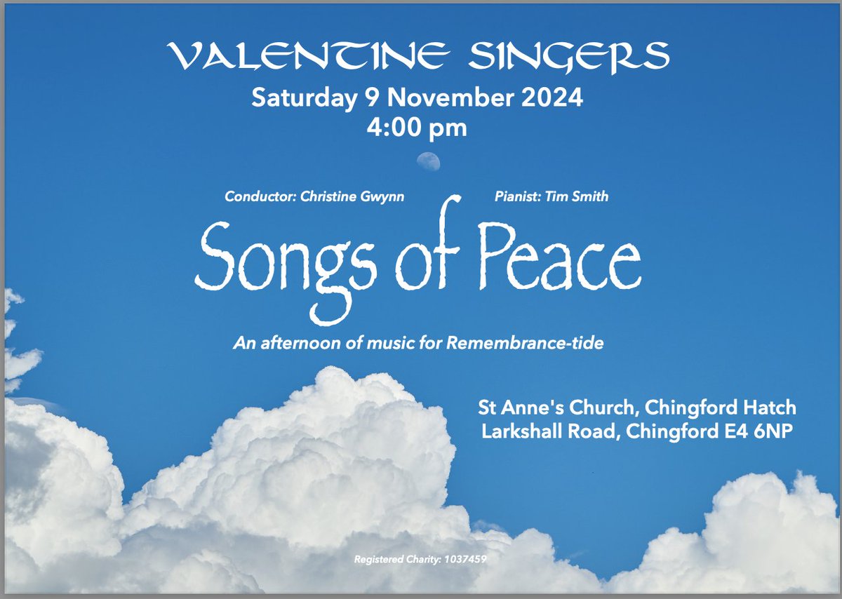 Coming soon... featuring music by <a href="/willtoddmusic/">WILL TODD</a> <a href="/thomastallis/">Thomas Tallis</a> <a href="/SimonGarfunkel/">Simon & Garfunkel</a> <a href="/Craig_McLeish1/">Craig McLeish</a> @AnnaTabbush #JohnStainer