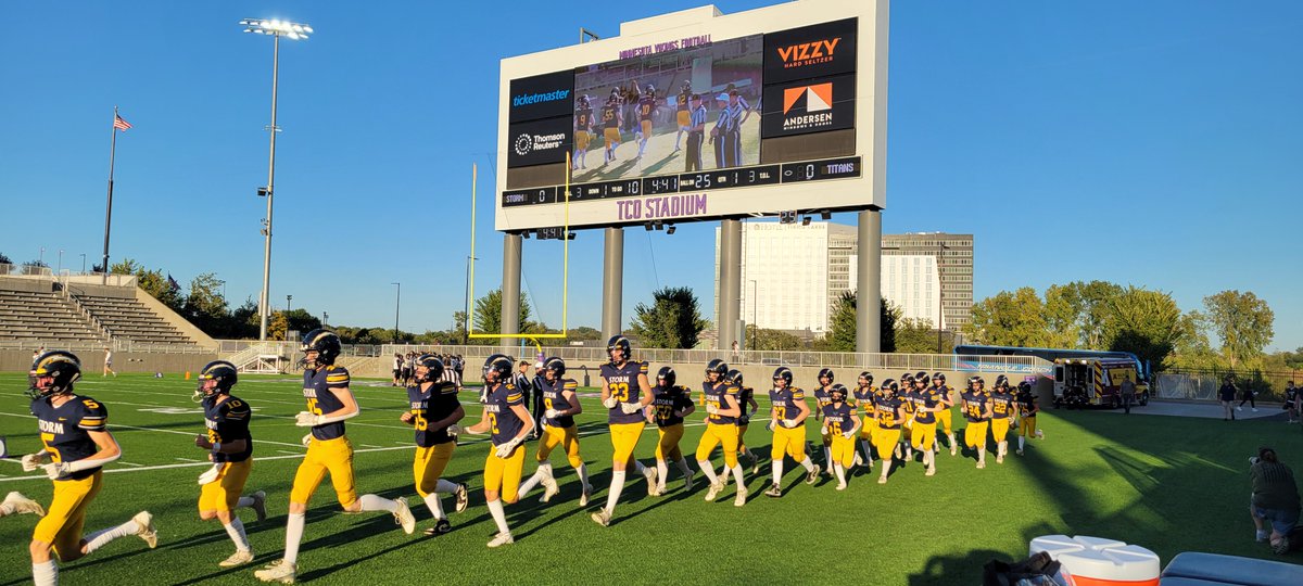 MinnesotaMillea's tweet photo. A Lengthy Drive To Play In A Showplace: 1,304 miles over 19 hours.

Northwest Minnesota Nine-Player Football Teams Meet At Vikings’ TCO Stadium. 

Check out John's Journal.

https://t.co/klj4j9XfuZ https://t.co/5dSwWD9axQ