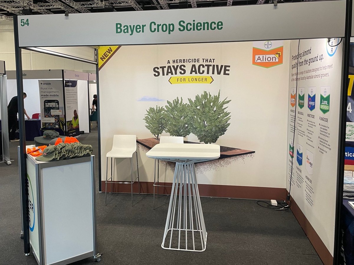 Have you ever wondered how to protect your almond quality from the ground up? Visit #TeamBayer at the Australian Almond Conference from October 2-4 at the Adelaide Convention Centre, Stand #54! See you there 👋

#australianalmonds #Bayer
