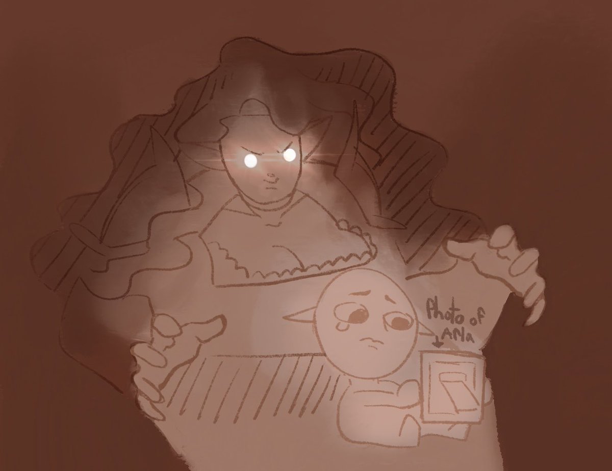 Arla is unimpressed with Solas’s latest attempts at tax evasion (the tax is the love and affection she should have been getting over those 10 yrs) Be careful little egg man, your wife is on her way (threateningly)

#DragonAge #DragonAgeInquisition #solas #solavellen