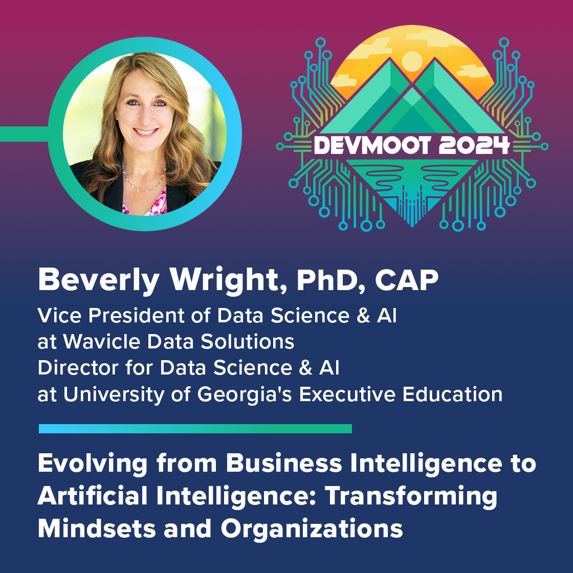 knoxdevs's tweet image. Join us at Devmoot on Oct. 4 to hear from Beverly Wright, PhD, CAP @DrBDub 
Learn practical strategies to foster an AI-driven culture within your organization, allowing you to harness the benefits of #AI and position yourself for future success.

🎟️ devmoot.com