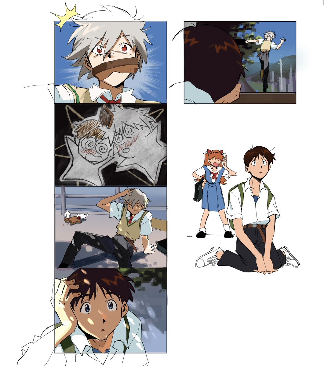 sweepswoop_'s tweet image. The time traveler kicked a rock