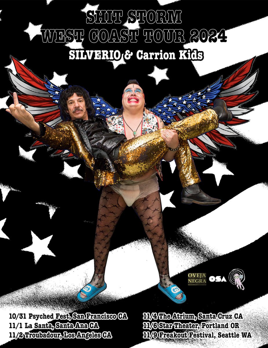 Shit Storm West Coast Tour 2024 junto a <a href="/silverionr/">Silverio</a> 💋💦💋💦 Foto x Bernardo Aldana • Arte x <a href="/JasminaHirschl/">Jasmina Hirschl</a>