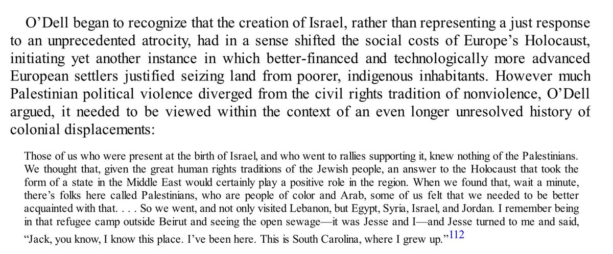 Before Ta-Nehisi Coates, there was Jack O’Dell and Jesse Jackson, who went to Palestine in the 1970s and clearly saw its connections to a long history of anti-racism. This has been going on for a very long time. From Climin’ Jacob’s Ladder, my book with Jack.