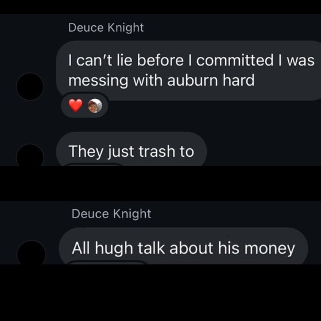 BREAKING: 5⭐️ QB Deuce Knight has flipped his commitment from #NotreDame to #Auburn. The insanely talented passer not only debatably the best athlete in the class, but also possesses a cannon for an arm. He did have some funny stuff to say about the #Tigers back in June…