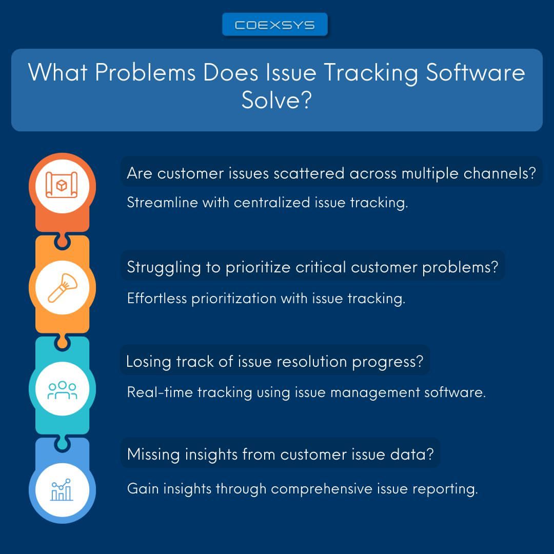 coexsysproject's tweet image. Stay ahead of challenges! Streamline issue management, improve team communication, and track resolutions effortlessly. Turn obstacles into opportunities—start managing issues effectively today!
#issuetracker #trackingsoftware #softwareissue #highlights @followers