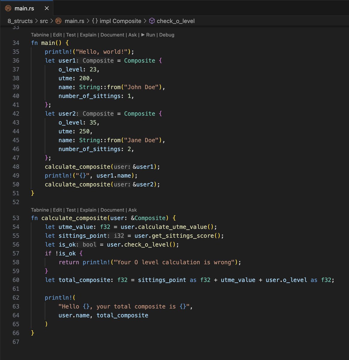 Simon_Dev_'s tweet photo. Day 4 of #100DaysOfCode Learnt about Structs in #Rust which let you create custom types that are meaningful for your domain. By using structs, you can keep associated pieces of data connected to each other and name each piece to make your code clear. https://t.co/pyEf16sfN6
