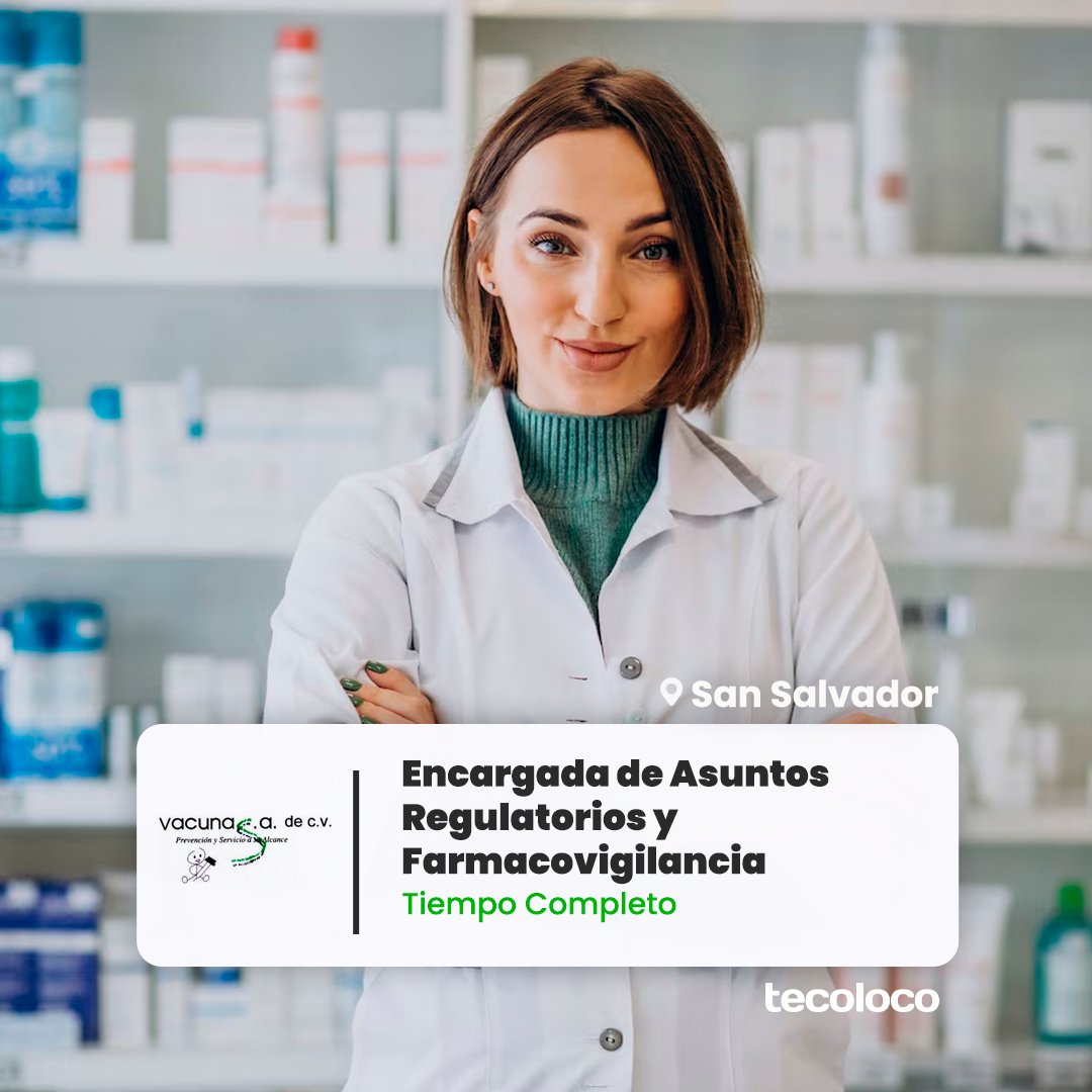 ¡Octubre es tuyo! 😉💼

Únete a un gran equipo de trabajo para desarrollar todas tus habilidades laborales en el cargo de:

✅ Encargada de asuntos Regulatorios y Farmacovigilancia

⏩ Conoce los requisitos y aplica fácilmente en el siguiente link: i.mtr.cool/xzsfmhhtoh