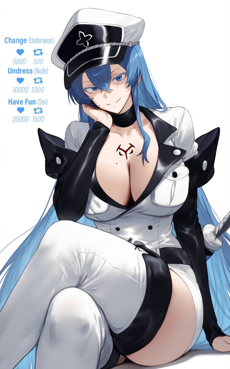 SetsuManga2's tweet image. Esdeath (Akame Ga Kill) - Undressing Challenge 🛐