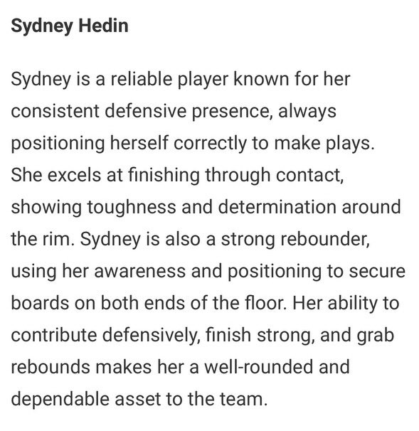Savannah Hedin (@savannahhedin) on Twitter photo Thatβs my sister!!! Go off Syd!!! <a href="/JrAllStarMN/">Minnesota Jr. All-Star GBB</a> <a href="/StewieGBB/">Stewie Girls BBall</a> <a href="/HedinSydne15765/">Sydney Hedin</a> Thatβs my sister!!! Go off Syd!!! <a href="/JrAllStarMN/">Minnesota Jr. All-Star GBB</a> <a href="/StewieGBB/">Stewie Girls BBall</a> <a href="/HedinSydne15765/">Sydney Hedin</a>