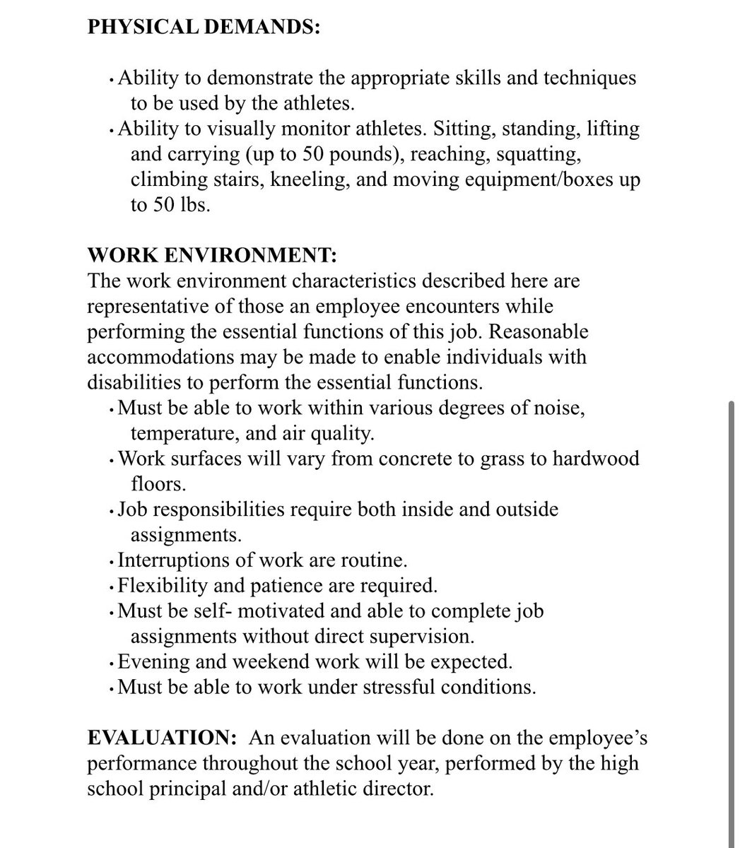 Indiana S&amp;C job posting. 
Northridge High School
Middlebury, IN