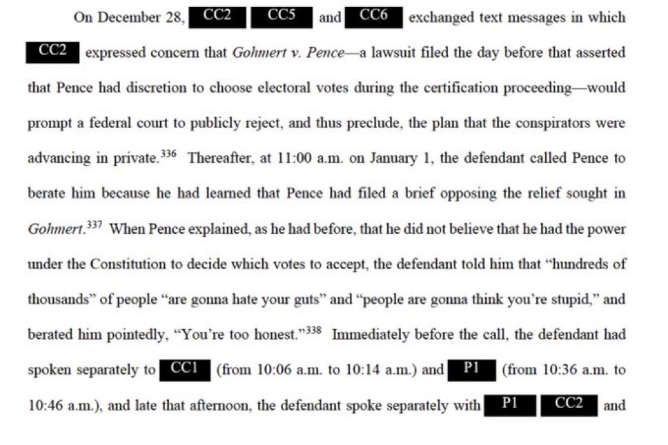 Trump accusing Pence of being “too honest” to steal the election, evincing consciousness of guilt, would make an easy and striking front page headline…