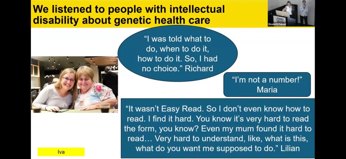 GeneEQUAL (@geneequal) on Twitter photo GeneEQUAL recently presented at the 22q Foundation seminar & shared how they do #respectful #accessible #inclusive genetic #healthcare for people with intellectual disability Start watching 🎥 at 1:45:00 to find out more: youtu.be/JwZ2HwfE684?si… <a href="/emmagenetics/">(Elizabeth) Emma Palmer (she / her)</a> <a href="/IvaStrnadova/">Iva Strnadova</a> GeneEQUAL recently presented at the 22q Foundation seminar & shared how they do #respectful #accessible #inclusive genetic #healthcare for people with intellectual disability Start watching 🎥 at 1:45:00 to find out more: youtu.be/JwZ2HwfE684?si… <a href="/emmagenetics/">(Elizabeth) Emma Palmer (she / her)</a> <a href="/IvaStrnadova/">Iva Strnadova</a>