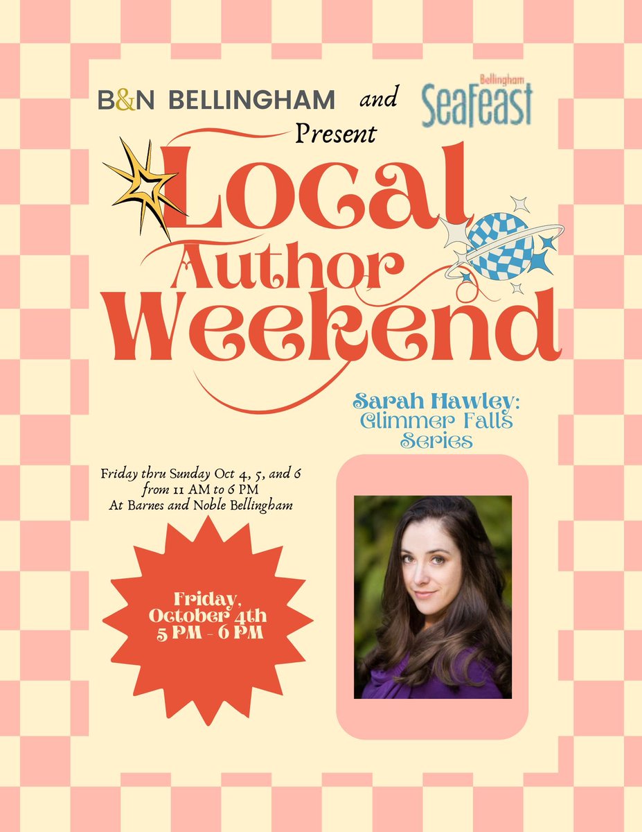 THIS FRIDAY!
Barnes &amp; Noble Bellingham!
5pm!
Book signing!