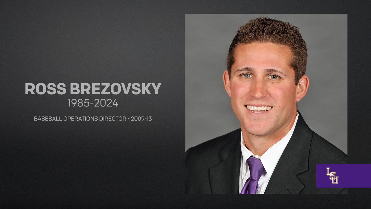 LSU Baseball sends our sincere condolences to the family and friends of Ross Brezovsky 💜

🔗 lsul.su/3Y72Pn7
