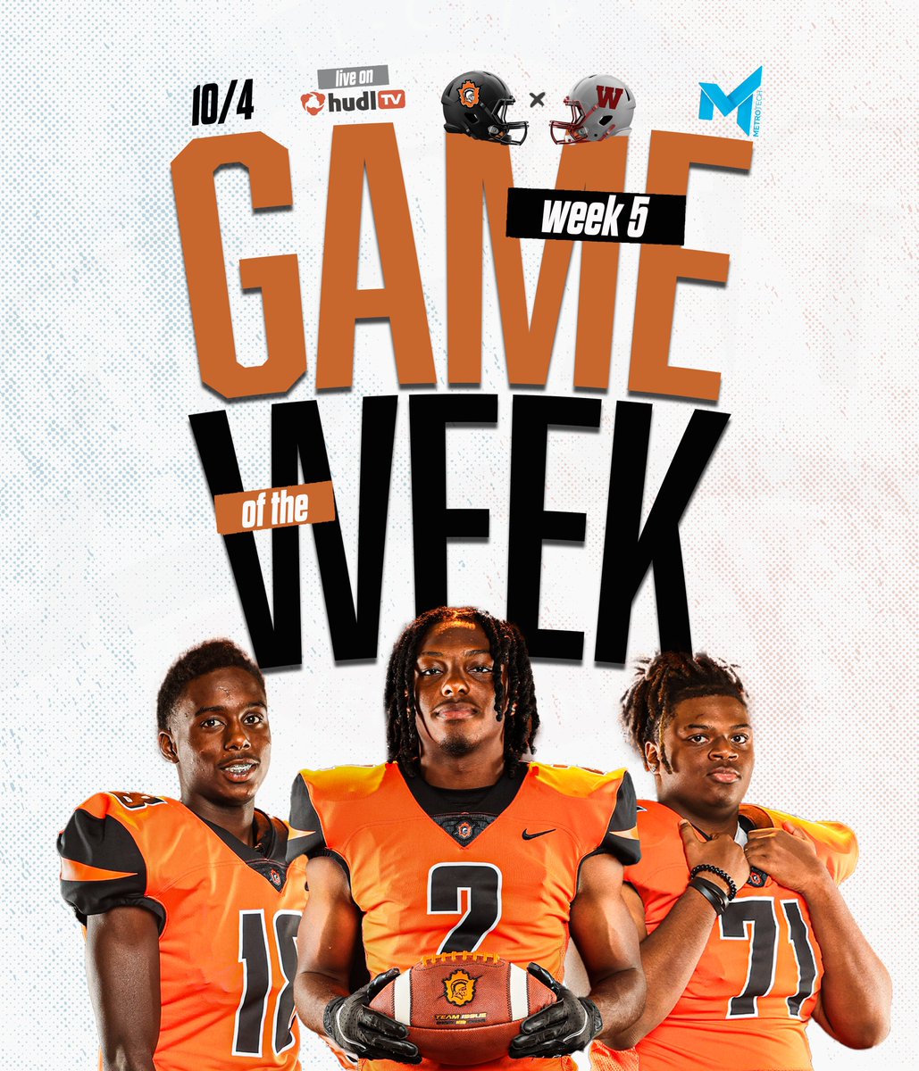 OKCPS Athletics (@okcps_athletics) on Twitter photo Spending Friday night with the Trojans for this week's <a href="/MetroTechOKC/">Metro Tech</a> ๐๐๐ข๐ ๐ค๐ ๐ฉ๐๐ ๐๐๐๐ in a Class 4A district showdown!
Douglass ๐ Weatherford
๐
Friday, October 4
๐ Miller Stadium
๐บ youtube.com/@TheCallSN Spending Friday night with the Trojans for this week's <a href="/MetroTechOKC/">Metro Tech</a> ๐๐๐ข๐ ๐ค๐ ๐ฉ๐๐ ๐๐๐๐ in a Class 4A district showdown!
Douglass ๐ Weatherford
๐
Friday, October 4
๐ Miller Stadium
๐บ youtube.com/@TheCallSN