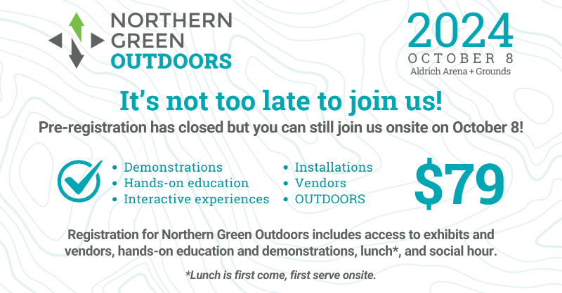 Pre-registration has closed for #northerngreen OUTDOORS but you can still join us onsite! We hope to see you there.