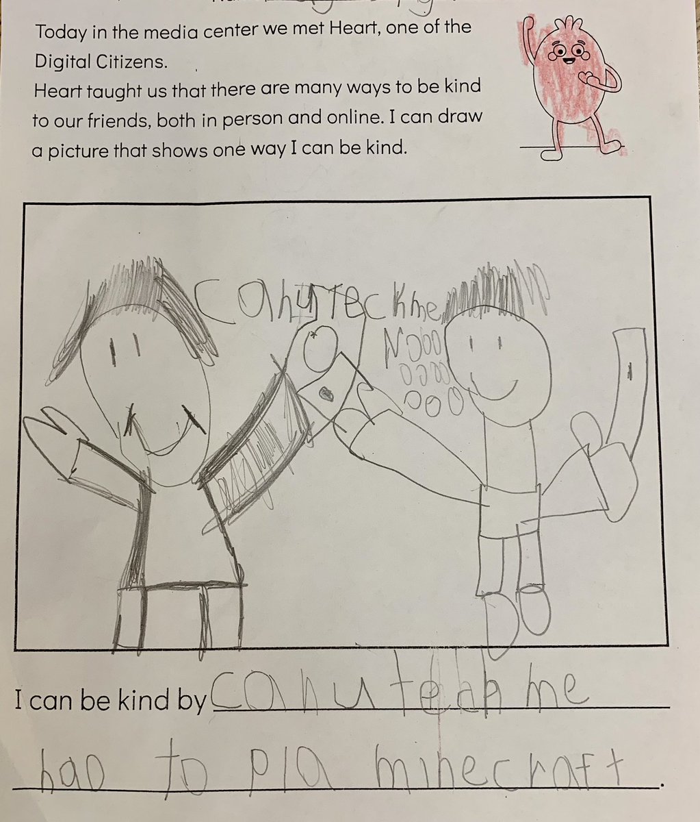 Lori Tecler (@loritecler) on Twitter photo 1st graders enjoyed I CAN’T DRAW by <a href="/Stephen_W_M/">Stephen W. Martin</a> w/art by Brian Biggs & saw how Eugene was kind & helped Max learn to draw. They followed directions to draw a cat, then drew & wrote about ways they can show kindness to others in person & online. #kidlit #schoollibrary 1st graders enjoyed I CAN’T DRAW by <a href="/Stephen_W_M/">Stephen W. Martin</a> w/art by Brian Biggs & saw how Eugene was kind & helped Max learn to draw. They followed directions to draw a cat, then drew & wrote about ways they can show kindness to others in person & online. #kidlit #schoollibrary