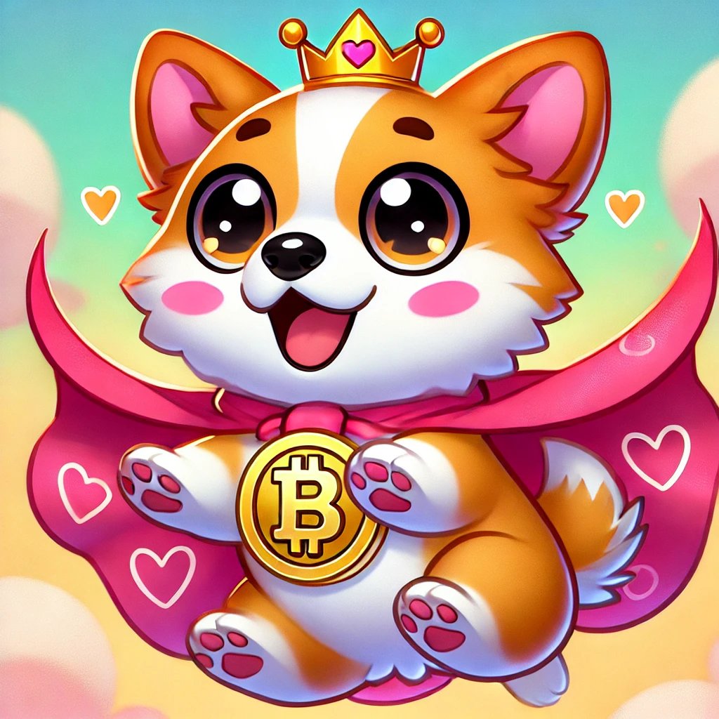 Barkotheking's tweet photo. "Meet Barko, our superhero Corgi, jumping into the world of crypto! This adorable, crown-wearing pup is the face of dog welfare initiatives powered by blockchain. 🐾💥
#CryptoCommunity #NFTs #DogCharity #BarkoToken #CorgiKing #DeFi #Blockchain #Memecoin https://t.co/L3yRXlrTeg