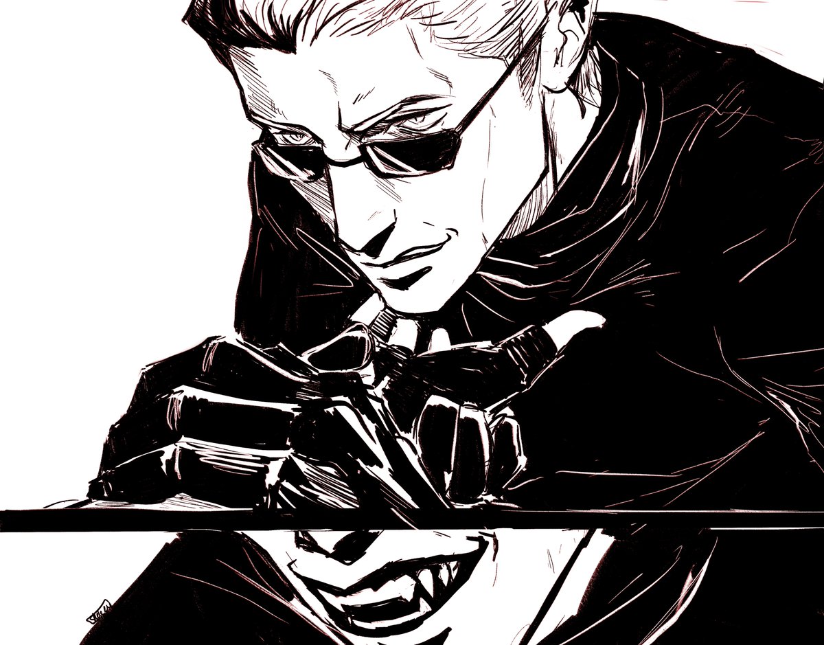 very quick teeth sketch
#REBHfun #ResidentEvil #AlbertWesker #sketch