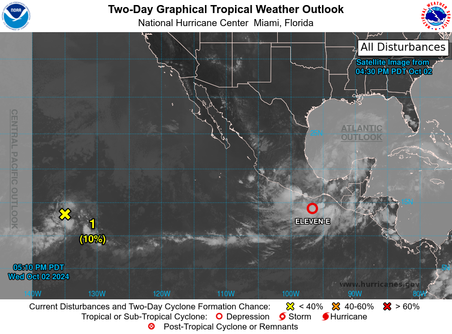 LimWeather's tweet photo. D141 EPAC #HurricaneSeason2024 8pm EDT
New AOI far out to sea has 10% chance to become a TC in 2 and 7 days tho unlikely to become one
#Wxtwitter #Wxx #tropicswx #Hurricaneseason https://t.co/Qx8GQKTo5u