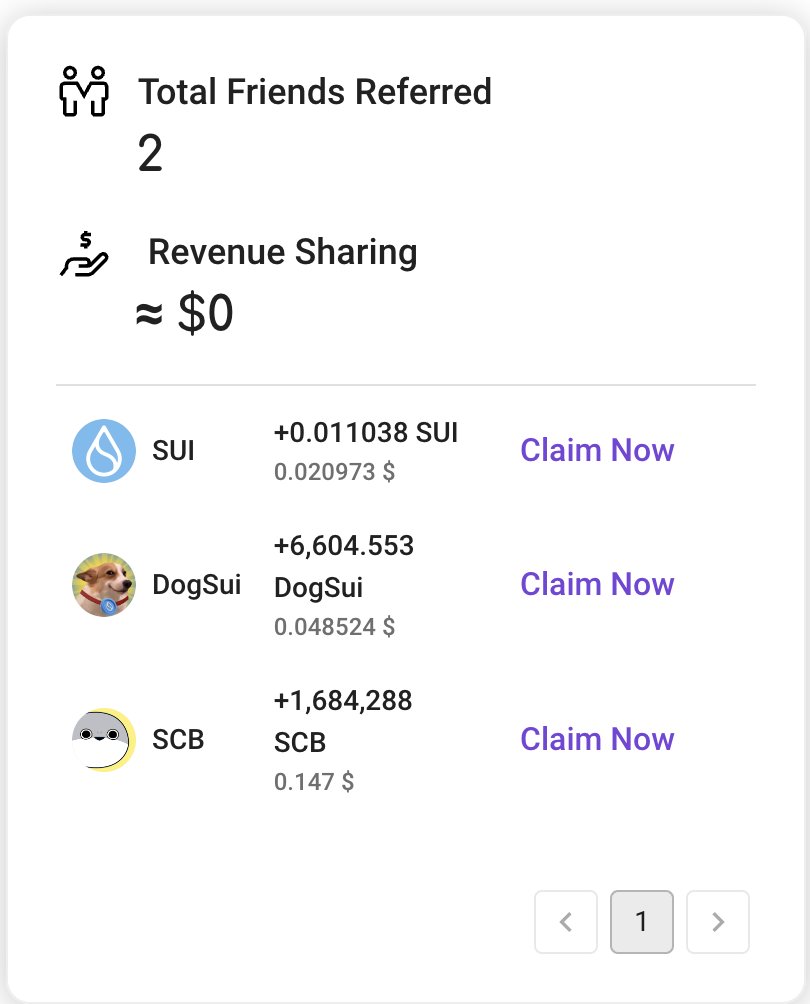 The first revenue sharing ​​have arrived, thank you <a href="/tokenutility_io/">Token Utility | Build on SUI</a> <a href="/SuiNetwork/">Sui</a> 
Let's join with me tokenutility.io/?refcode=markn…