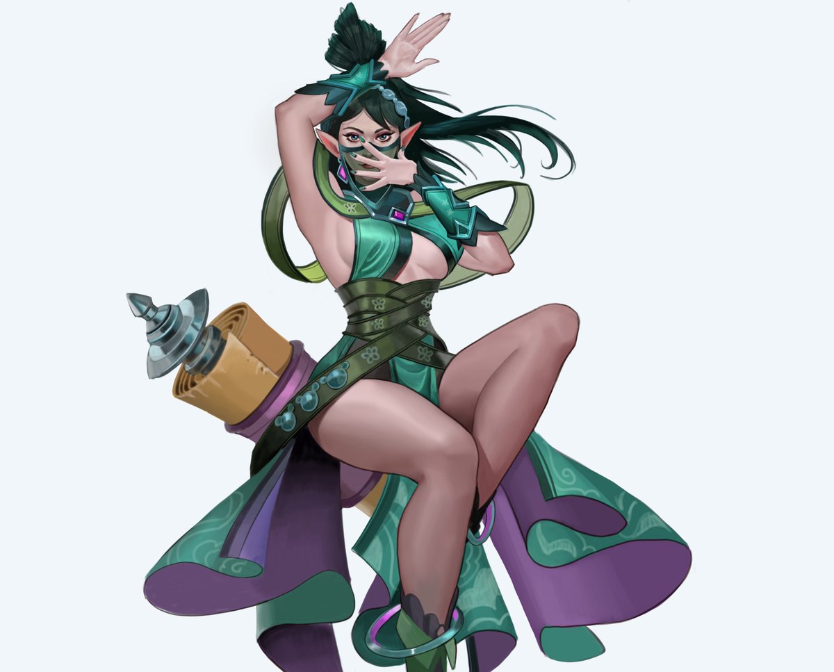 Wrapped up this painting finally, bit of a bummer given recent events but still…always appreciated  participating in the Paladins fan community. Enjoy!
