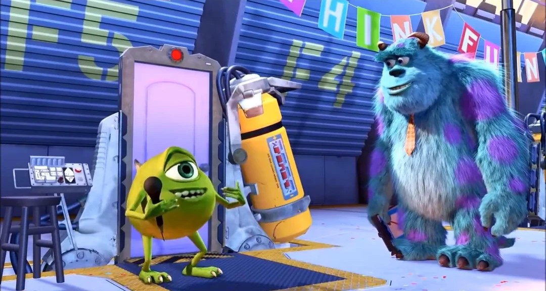 Monsters inc is a 'green growth' climate fable. the crisis is averted by finding a new sustainable and powerful energy source. in reality, the monster society would need to learn to value the 'funny' monsters, not for their productivity, but because they consume less scream power