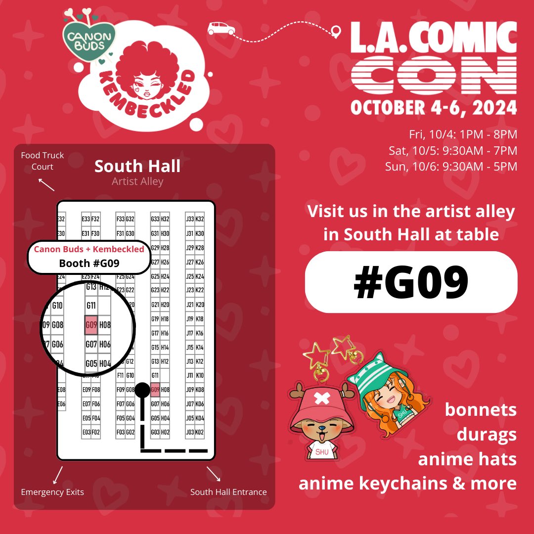 Catalog for <a href="/comicconla/">Los Angeles Comic Con</a> Artist Alley Table G09 👇🏾
