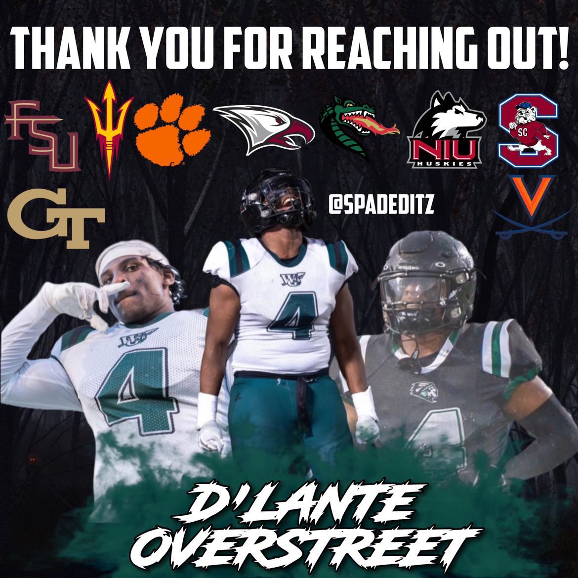 D’LanteOverstreet ™ (@4lante) on Twitter photo THANK YOU‼️🙏
<a href="/CoachCarrafa/">Coach Carrafa</a> <a href="/CoachJP6/">Just Perfect Enterprise</a> <a href="/CUCoachReed/">Michael Reed</a> <a href="/BrendanDonovanX/">Brendan Donovan</a> <a href="/Dr_NickGarrett/">Dr. Nick Garrett</a> <a href="/CoachAWang/">Andy Wang</a> <a href="/coachdowning1/">Kevin Downing</a> <a href="/CoachBigHU/">Trevon Biglow</a> @coachmikehayde <a href="/Glenn_Spencer/">Glenn Spencer</a> <a href="/CoachJDon/">Jordan Donald</a> <a href="/WF_FBRecruiting/">WF Football Recruiting</a> <a href="/NCCUrecruiting/">NC CENTRAL FB | RECRUITING</a> <a href="/RecruitGeorgia/">Recruit Georgia</a> @NEGAFootball <a href="/abeelam/">Abe Elam</a> <a href="/JustinCrouse7/">Coach JC Justin Crouse</a> THANK YOU‼️🙏
<a href="/CoachCarrafa/">Coach Carrafa</a> <a href="/CoachJP6/">Just Perfect Enterprise</a> <a href="/CUCoachReed/">Michael Reed</a> <a href="/BrendanDonovanX/">Brendan Donovan</a> <a href="/Dr_NickGarrett/">Dr. Nick Garrett</a> <a href="/CoachAWang/">Andy Wang</a> <a href="/coachdowning1/">Kevin Downing</a> <a href="/CoachBigHU/">Trevon Biglow</a> @coachmikehayde <a href="/Glenn_Spencer/">Glenn Spencer</a> <a href="/CoachJDon/">Jordan Donald</a> <a href="/WF_FBRecruiting/">WF Football Recruiting</a> <a href="/NCCUrecruiting/">NC CENTRAL FB | RECRUITING</a> <a href="/RecruitGeorgia/">Recruit Georgia</a> @NEGAFootball <a href="/abeelam/">Abe Elam</a> <a href="/JustinCrouse7/">Coach JC Justin Crouse</a>