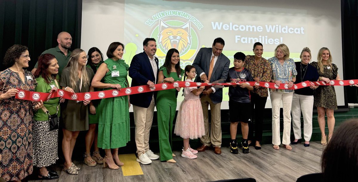Kelsie Morris (@kelsiemorris12) on Twitter photo Ribbon cutting success! 💚💛 it was a great night celebrating the renovations and upgrades at <a href="/AllenCCISD/">Allen Elementary School</a>! The wildcats are ready to SHINE! 🪄💚💛 #CCISDProud Ribbon cutting success! 💚💛 it was a great night celebrating the renovations and upgrades at <a href="/AllenCCISD/">Allen Elementary School</a>! The wildcats are ready to SHINE! 🪄💚💛 #CCISDProud
