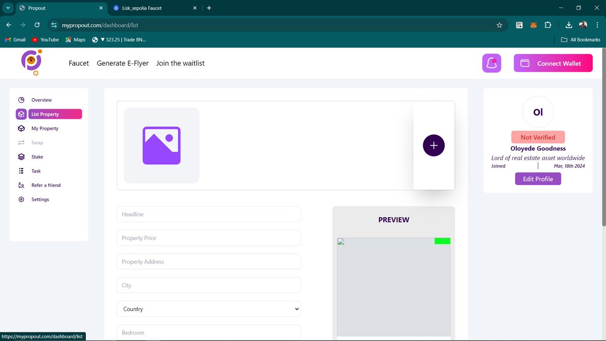 MyPropOut's tweet photo. List properties on the gooo...
@MyPropOut user management dashboard.
It's probably nothing guys!
Join our community for exciting updates and information.
#PropOut #RWA #Lisk https://t.co/0VsuExgOtr