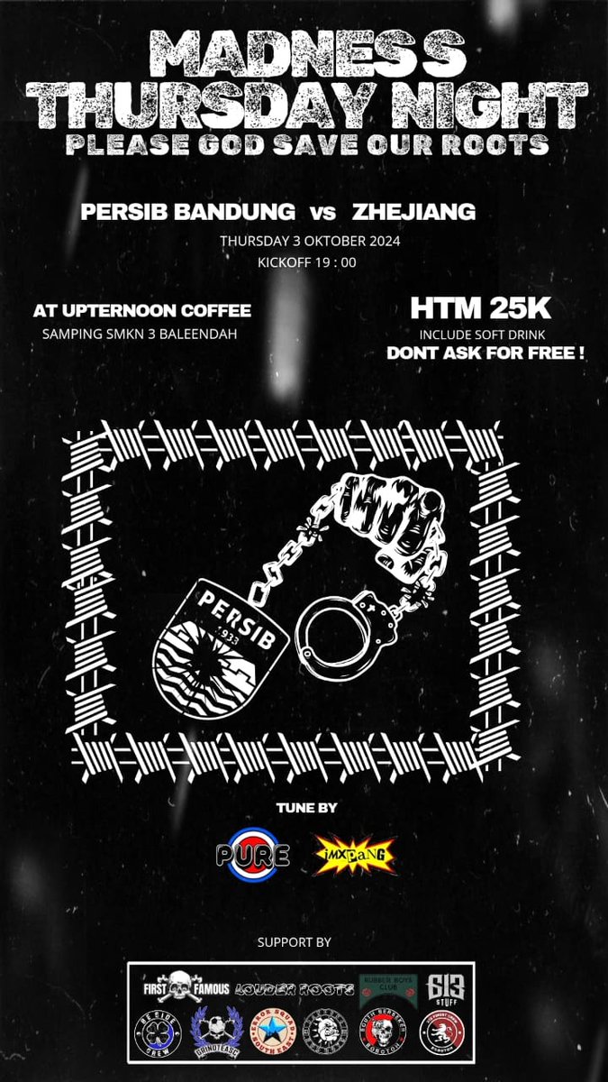 buat yg di Bandung Selatan boleh merapat dimari bersama <a href="/besidecrew/">Beside</a>, mempererat silaturahmi canda tawa dan donasi untuk 6 kawan kita yg di dzalimi si goreng patut <a href="/persib/">PERSIB</a> , see you 🔥