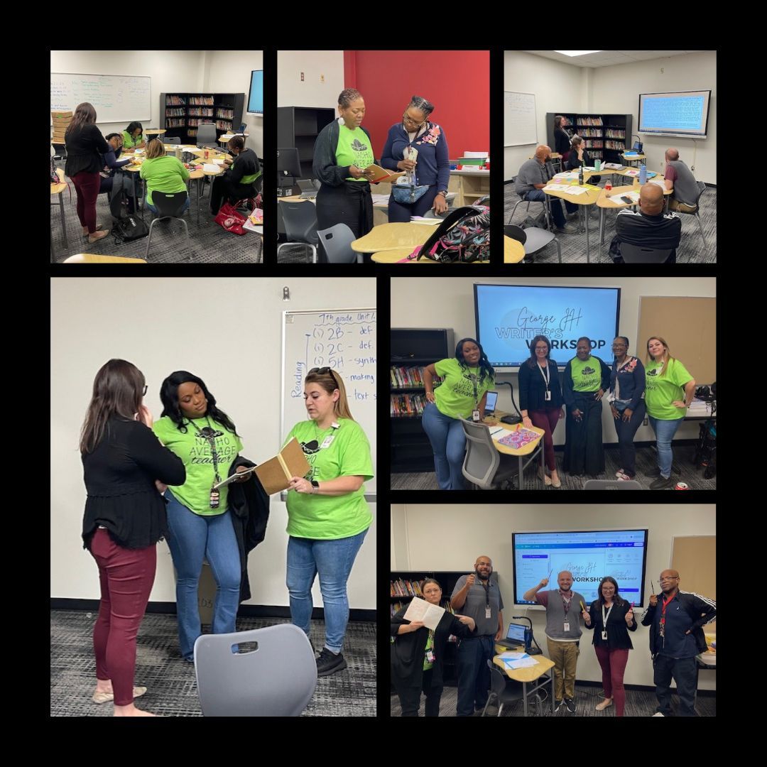 We want to give a thank you to Heather Minchew for providing our ELAR department with a phenomenal Writer's Workshop PD today! We are excited to take what we have learned and use it in the classroom to help our writers excel! #RangerPride