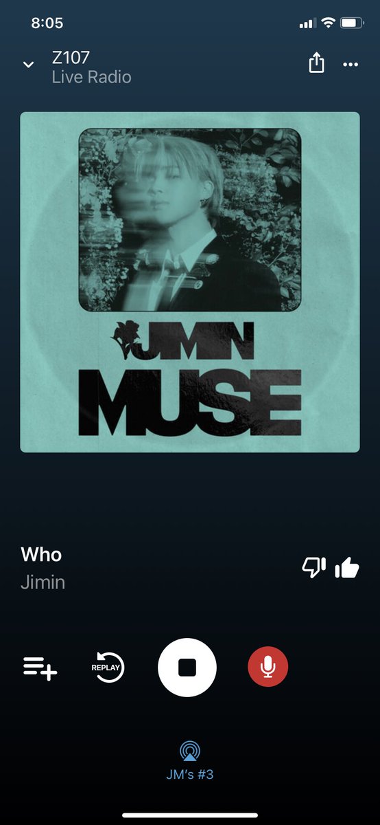 babymochiJMnie's tweet photo. Thank you so much @ItIsMeEJ for playing #Jimin #Who on @Z107FM with iHeart radio countdown #Top9at9 tonight ๐๐ซถ๐ https://t.co/ThctsqmHhL