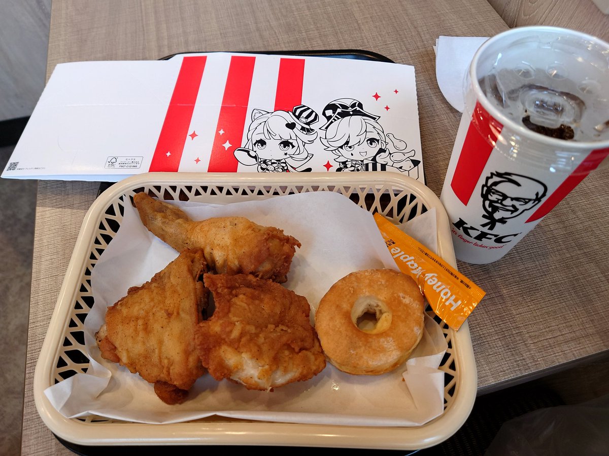 (*‘ω‘ *) 原神コラボでモーニング。