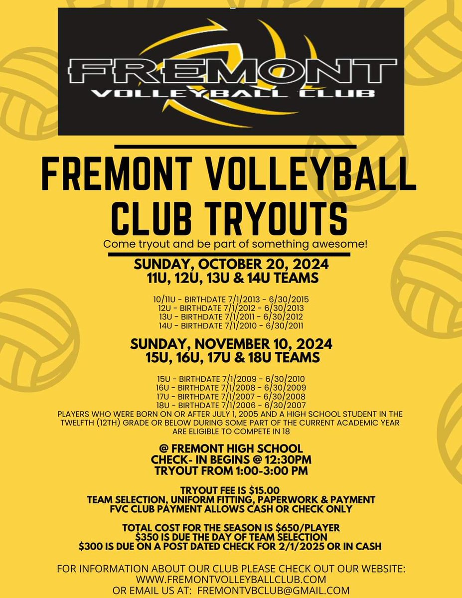 Fremont Volleyball Club tweet media
