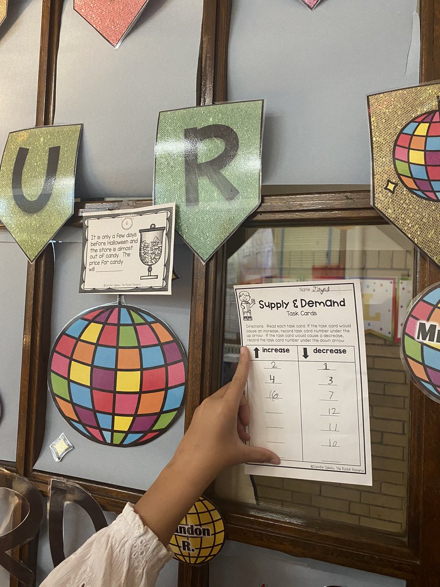 ABBA said it best “I work all night, I work all day to pay the bills I have to pay. Ain't it sad? And still there never seems to be a single penny left for me. That's too bad.” Students learned why prices are set using supply and demand! Teaching some future entrepreneurs!