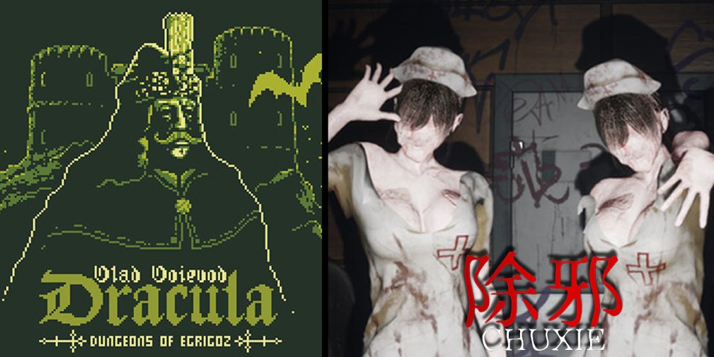 Dungeons of Egrigoz &amp; 除邪

Tonight, we'll be playing two very different games! One's about Vlad Dracula &amp; his story, &amp; the other's about a paranormal investigator discovering that evil creatures are incubating powerful evil spirits!

twitch.tv/lil_lilybun

#horrorfluffle