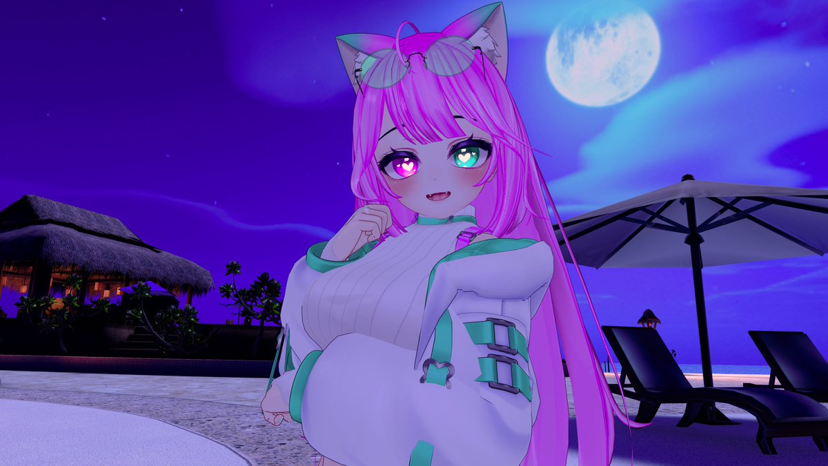 Want to take a stroll on the beach with me under the moonlight?~ 🌙💖