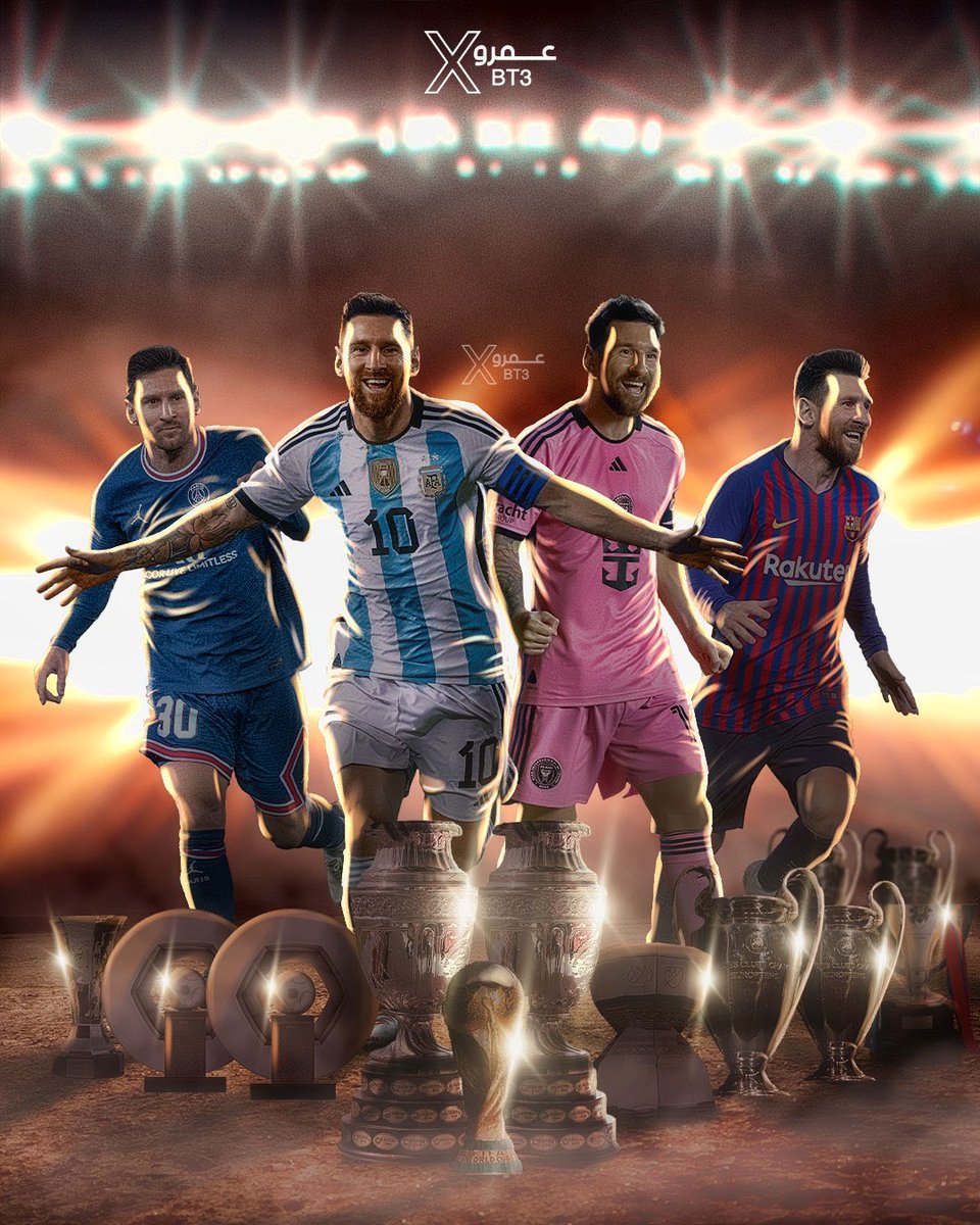 bt3's tweet image. 🤯🤯🤯🤯🤯🤯🤯🤯🤯🤯🤯🤯🤯🤯

الأسطورة ليونيل ميسي في مسيرته الكروية : 😱👑

🏆1x كاس العالم
🏆2x كوبا امريكا
🏆1x فيناليسيما
🏆10x الدوري الاسباني 
🏆8x السوبر الاسباني 
🏆7x كأس اسبانيا 
🏆4x دوري أبطال أوروبا 
🏆3x السوبر الاوروبي
🏆3x كأس العالم للأندية 
🏆2x الدوري الفرنسي…