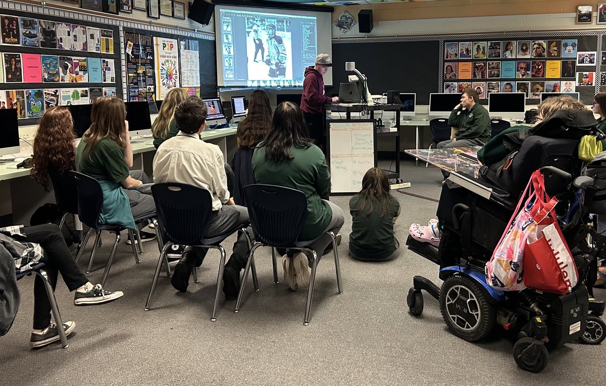 mrsmcdhc's tweet image. Thanks so much to sports photographer extraordinaire &amp;amp; @HolyCrossCSS alumni Devin for sharing his  knowledge &amp;amp; expertise with our yearbook &amp;amp; photography class. Awesome photography &amp;amp; editing tips that students can’t wait to put into practice. #taketech