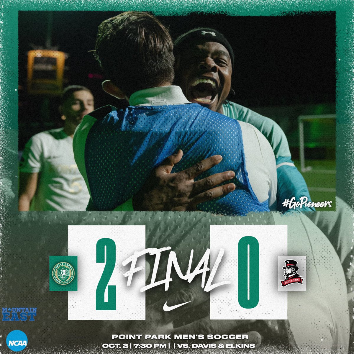 ⚽️ BIG win at home for @pointparksoccer Nils Benning with the finisher in the 90th minute to seal the game for the Pioneers!

#GoPioneers