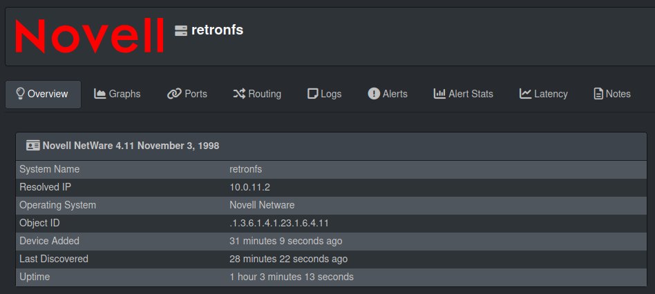 therealjaypo's tweet image. It doesn&apos;t have much to work with but props to #librenms for recognizing #netware