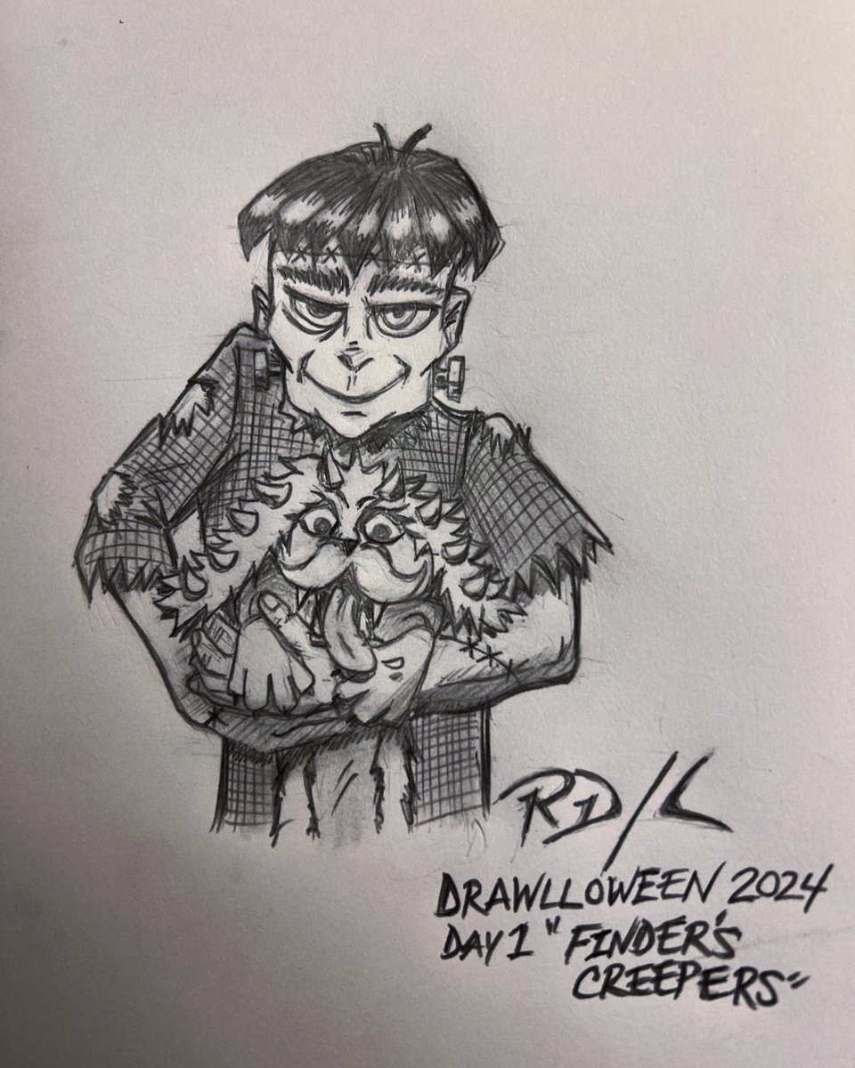 Ricardo O. Delgado (@thejestergrfx) on Twitter photo DRAWLLOWEEN 2024 Day 1 “FINDERS, CREEPERS”
<a href="/drawlloween/">Drawlloween</a> Graphite on Paper #DRAWLLOWEEN #DRAWLLOWEEN2024 #artchallenge #traditionalart #jestergrfx DRAWLLOWEEN 2024 Day 1 “FINDERS, CREEPERS”
<a href="/drawlloween/">Drawlloween</a> Graphite on Paper #DRAWLLOWEEN #DRAWLLOWEEN2024 #artchallenge #traditionalart #jestergrfx