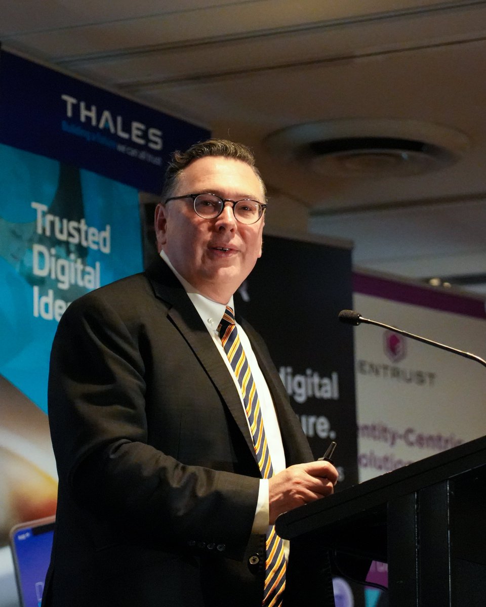 Austroads's tweet photo. Geoff Allan, #Austroads CEO, welcomed 450 leaders in digital identity and verifiable credentials from 4 continents as we kicked off the #IVC24 today. Thank you to our sponsors MATTR, Thales, Entrust and Fast, and everyone involved in organising this important event! #MDL #DTS https://t.co/q3WRax2Kc8