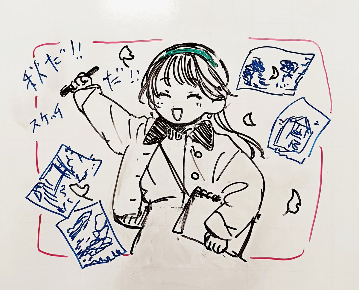 machii_zemi's tweet image. 本日はあいにくの雨ですが、秋は涼しくてスケッチ日和も多く、るんるんですね🎶🍁🍂
 #成安造形大学  #illustration