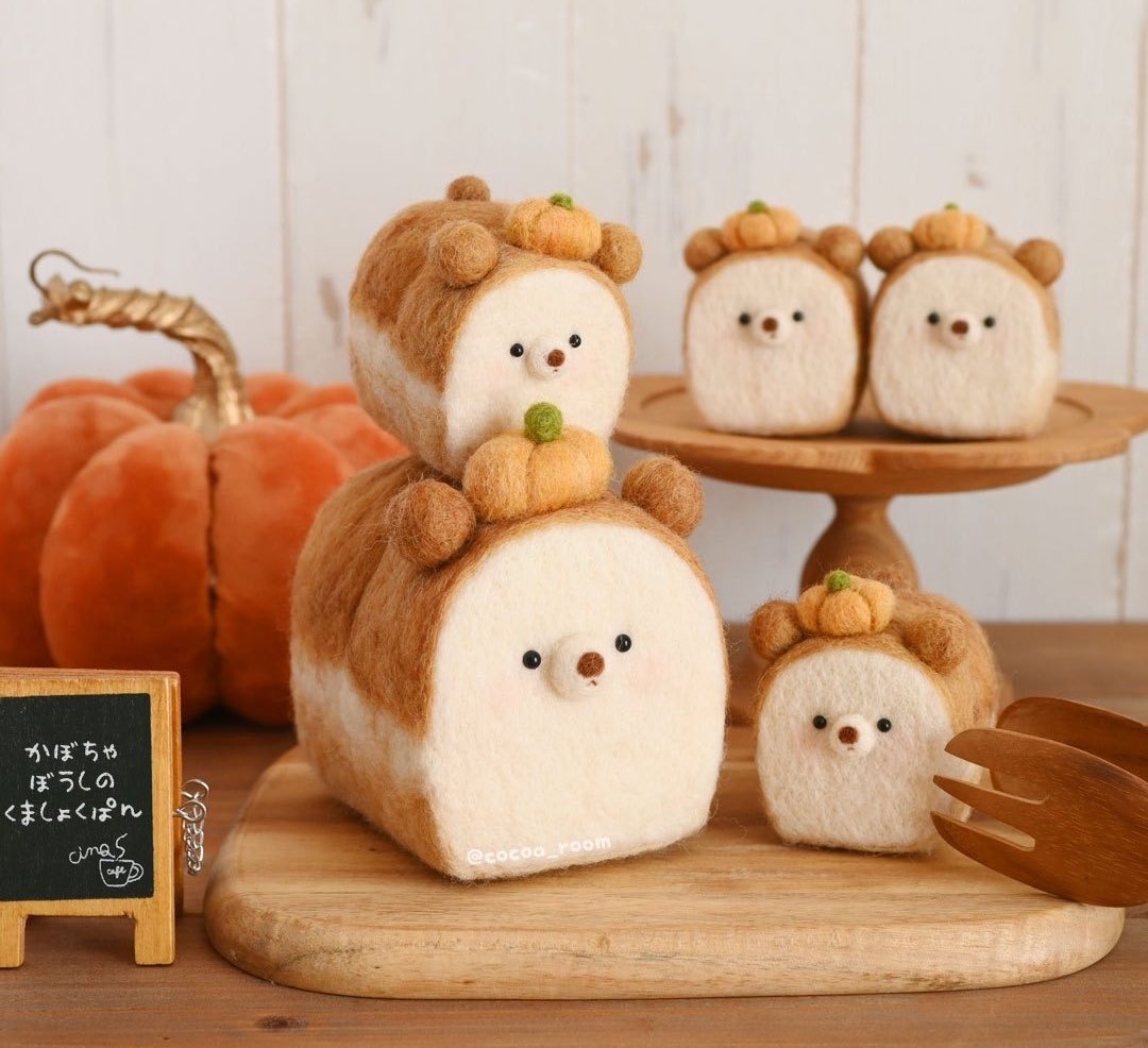 かぼちゃ帽子のくましょくパン🍞🎃

#tetococoa3