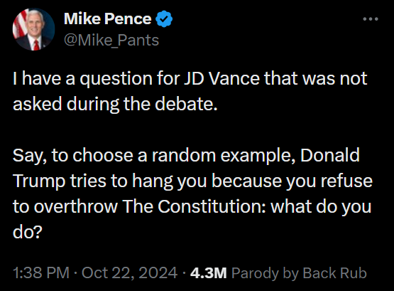 FaithRubPol's tweet photo. Even Mike Pence is sick of JD Vance trying to normalize America's Hitler, Donald Trump 🔥 https://t.co/lkv69Bylta