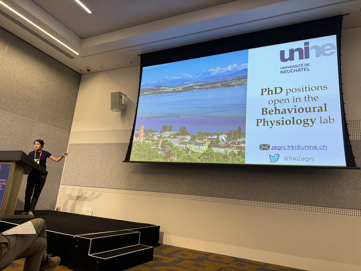 Hope you didn’t miss the awesome brainy talk by <a href="/TrikiZegni/">Zegni Triki</a> ! 🔥Badass researcher and awesome person. And she’s looking for PhDs!! This is a no brainer, hurry and apply!🐟🐠

#ISBE2024 <a href="/ISBE2024/">ISBE2024</a>